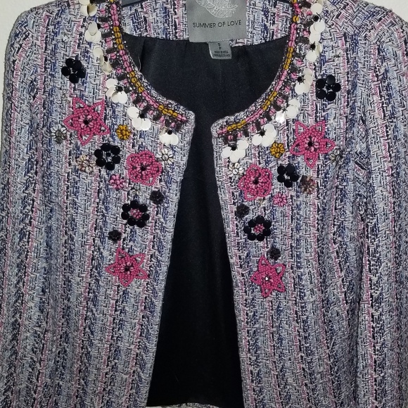 Summer of Live Jackets & Blazers - Gorgeous Anthropologie jacket with beading